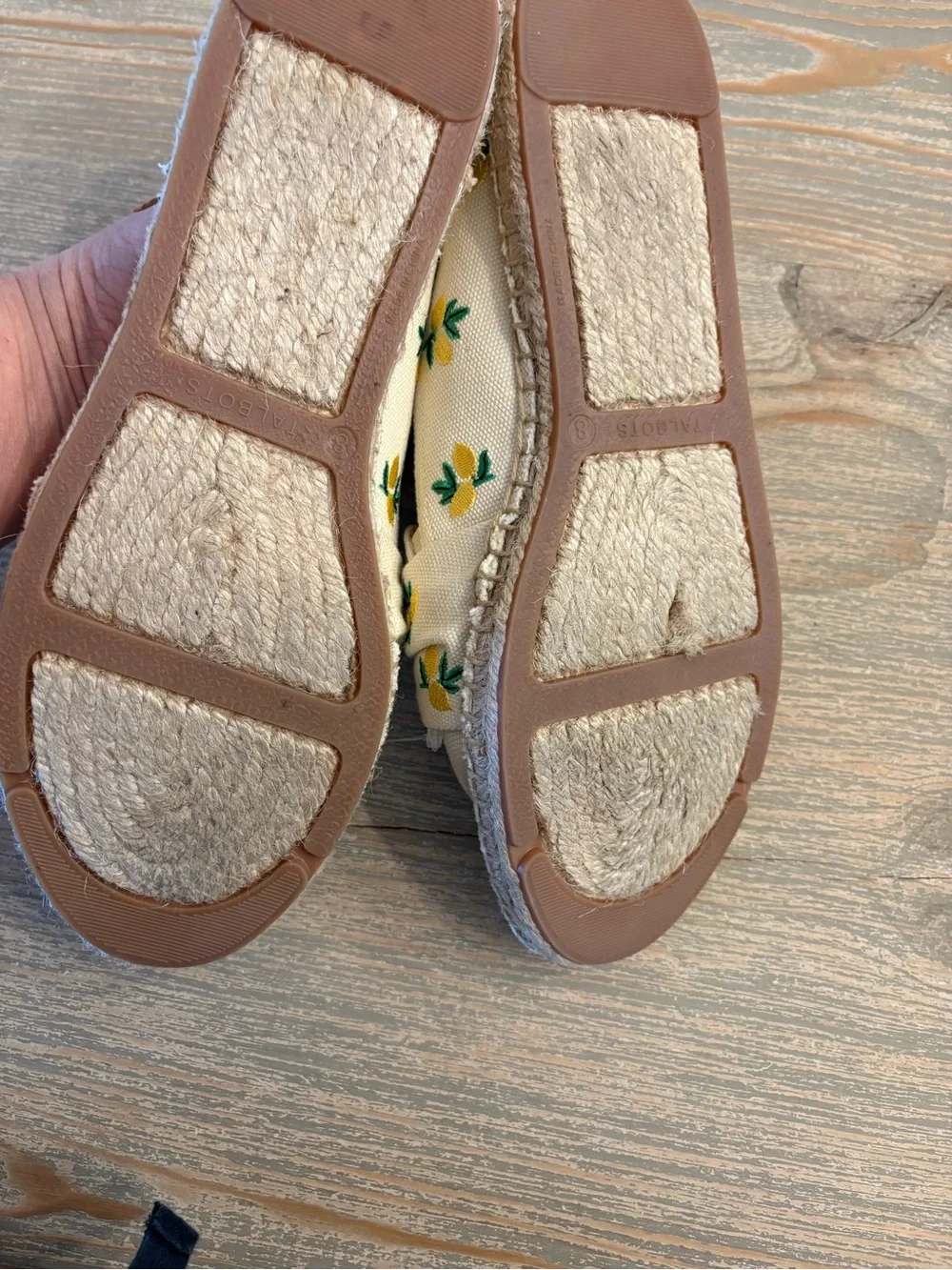 Talbots cream espadrille
